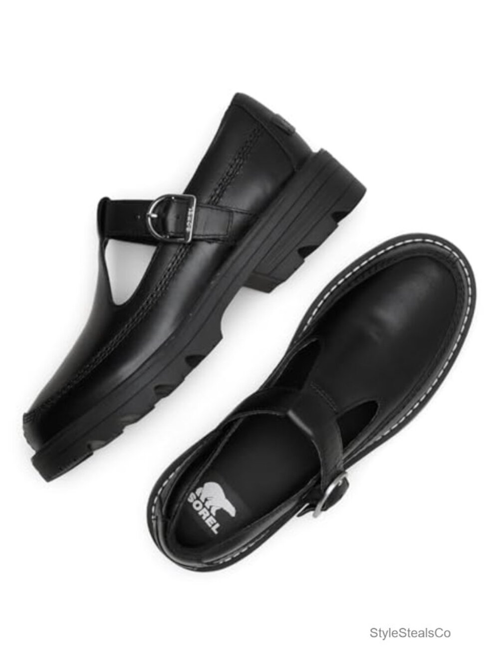 Sorel Revel Ave Mary Jane Flats - Leather, Buckle, Comfort - Picture 4 of 5